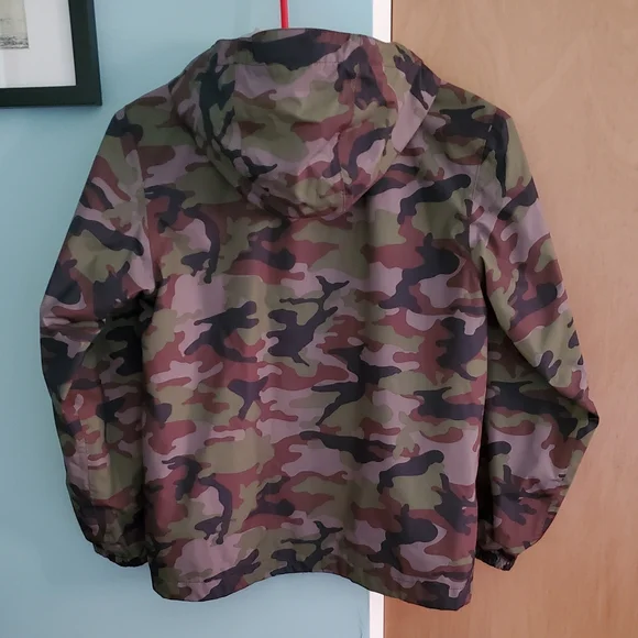 The North Face Kids Camouflage Raincoat - Green and Brown - Picture 2 of 8